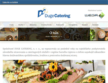 Tablet Screenshot of dugecatering.sk